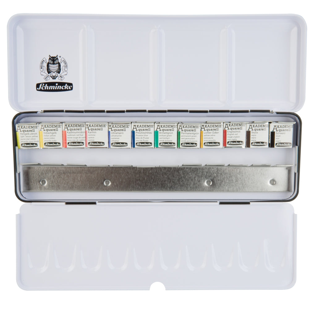 Tinta Aquarela Schmincke Akademie Pastilha 12 Cores